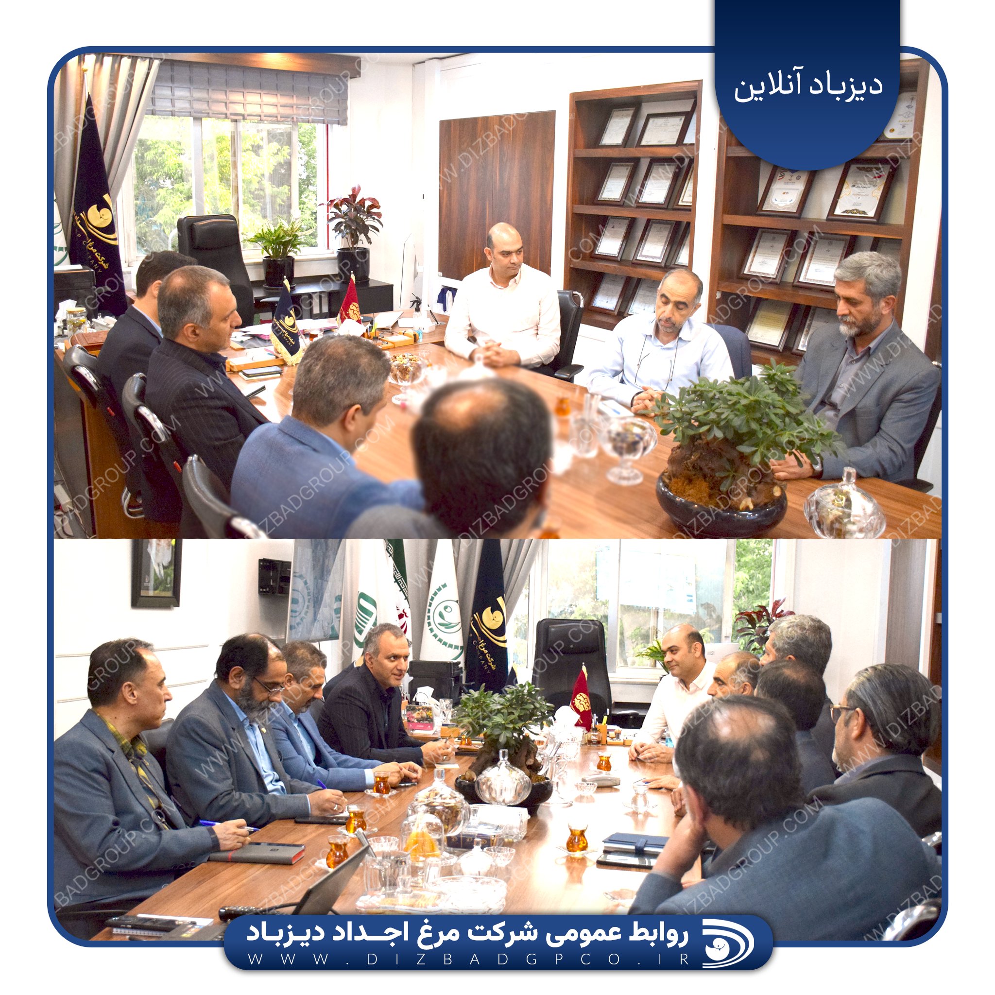 حضور بازرس بنیاد مستضعفان در شرکت مرغ اجداد دیزباد