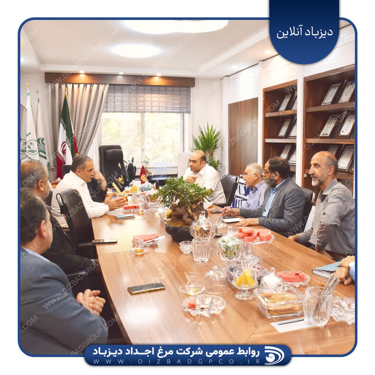 دیدارمدیرعامل شرکت اجداد دیزباد با شهردار منطقه یک مشهد