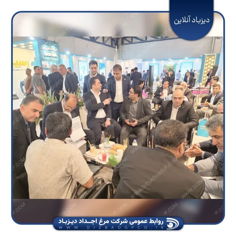 حضور مدیرعامل محترم شرکت کشت و صنعت خاوردشت در غرفه شرکت مرغ اجداد دیزباد
