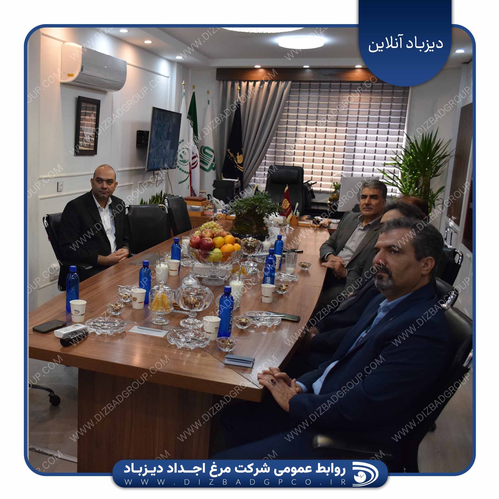 دیدار مدیرعامل شرکت مرغ اجداد دیزباد با مدیرکل محترم دفتر طیور وزارت جهادکشاورزی